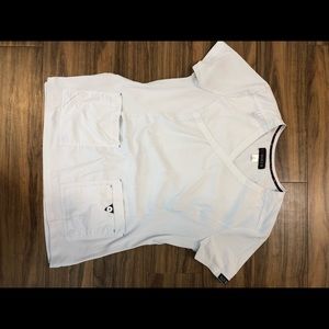 Koi White scrub top (2 types)